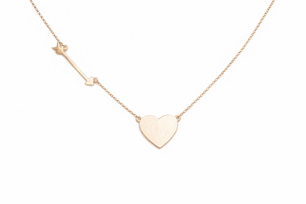 Gold Heart & Arrow Necklace