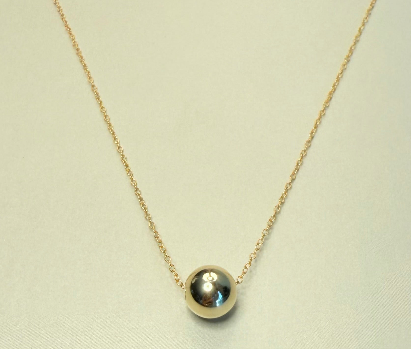 Gold Filled 8mm Bead Necklace