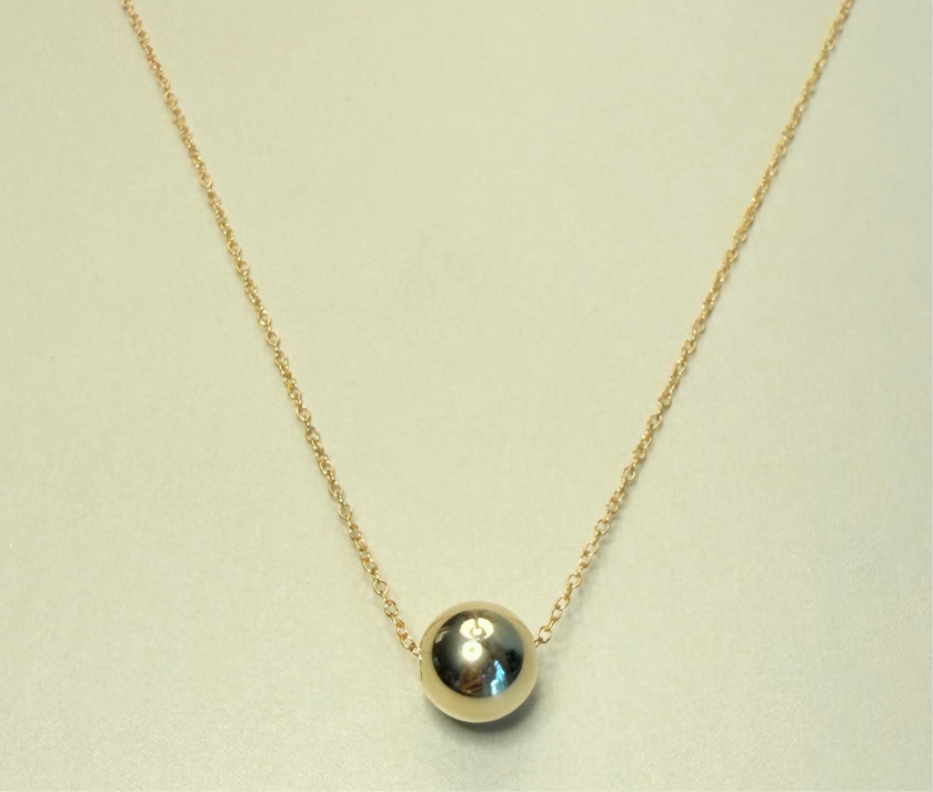 Gold Filled 8mm Bead Necklace