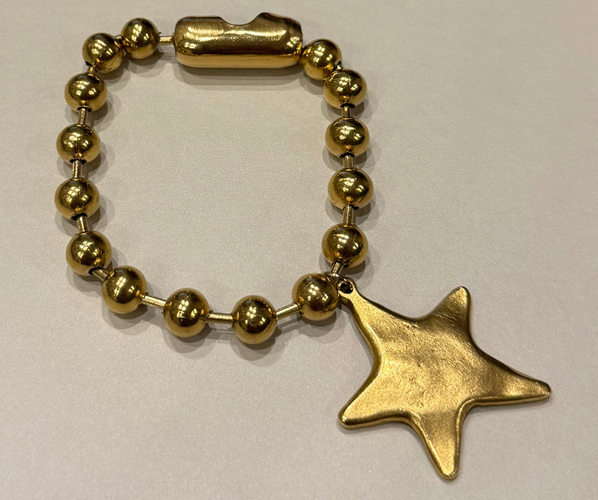 Gold Star Ball Chain Bracelet