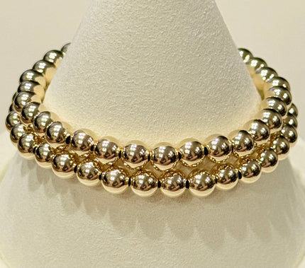 The Gold Filled  6mm Beaded Bracelet