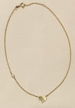 Gold Hammered Heart Necklace