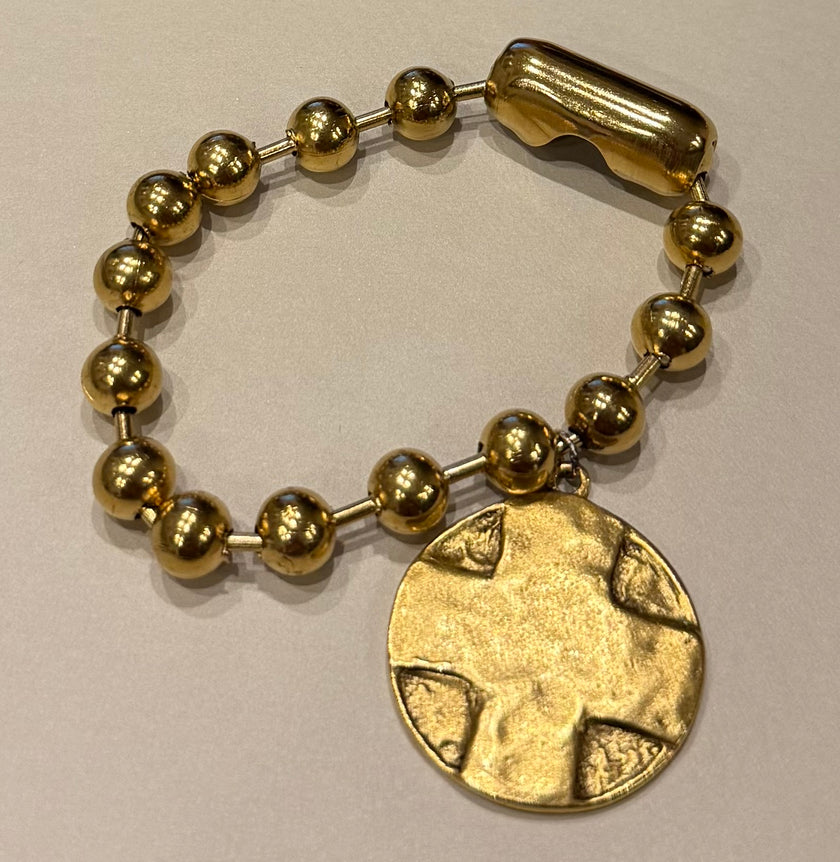 Gold Lords Prayer Bracelet