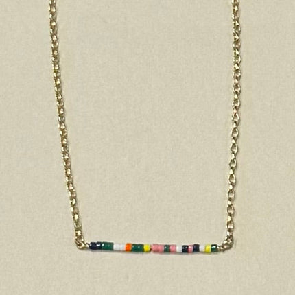 Summer Time Color Beaded Necklace