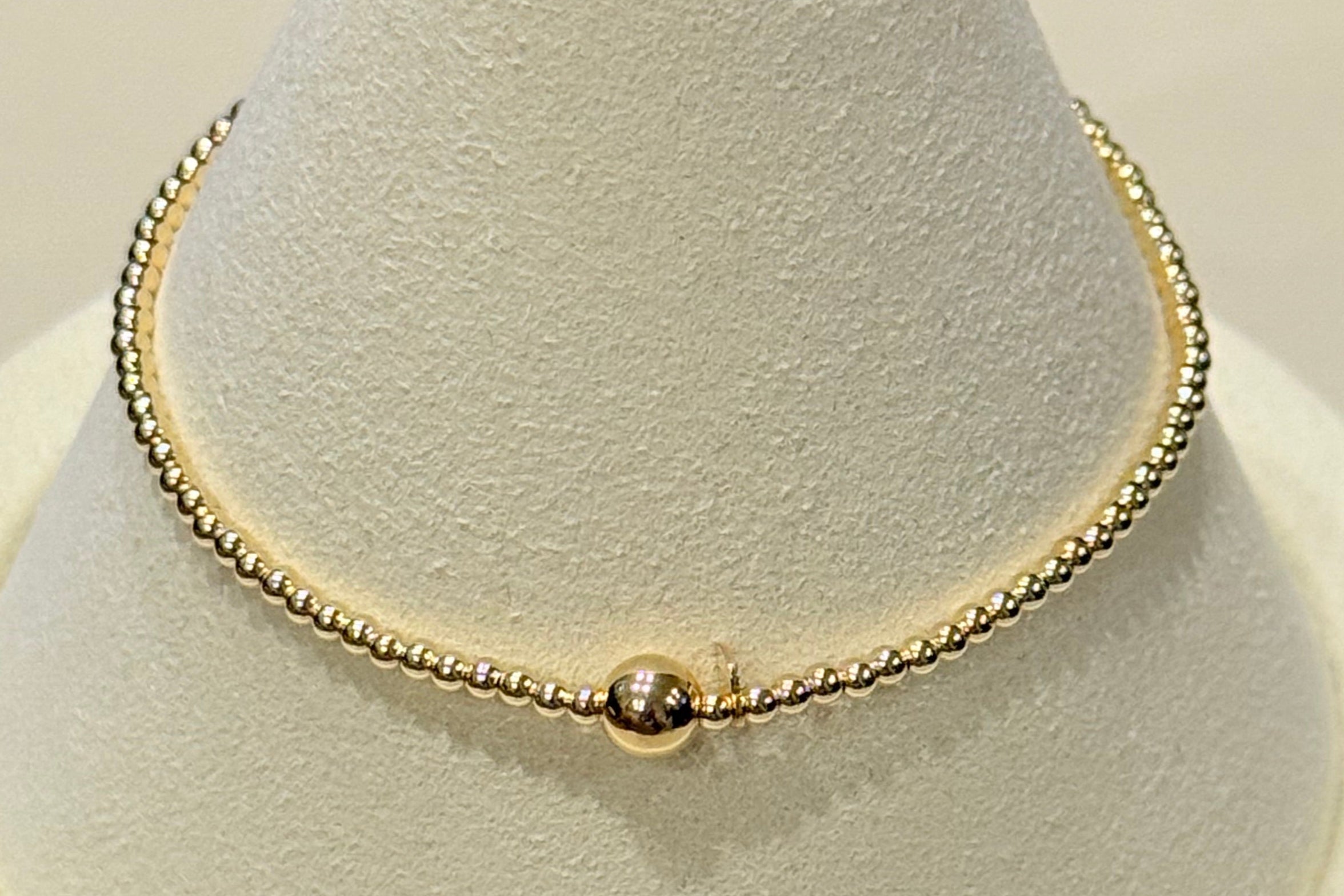 The Gold Filled 3mm Beaded Bracelet