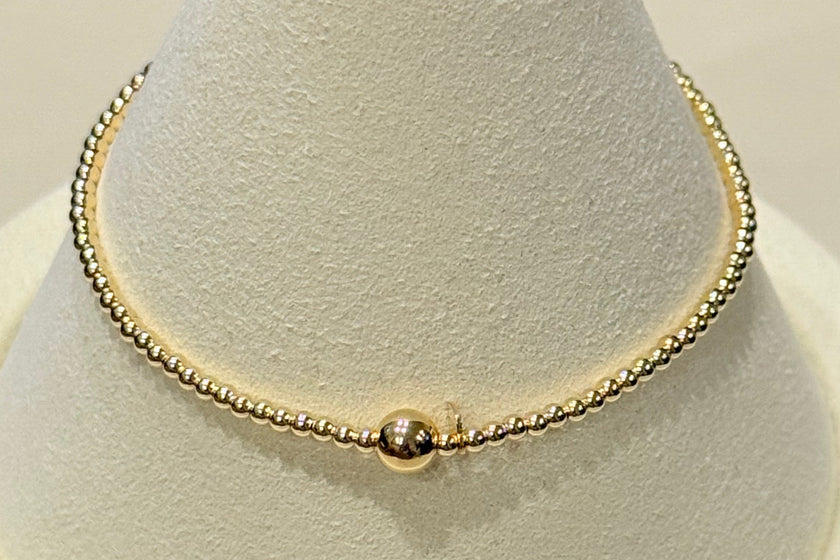 The Gold Filled 3mm Beaded Bracelet