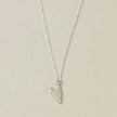Dainty  Silver Heart Necklace