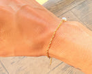 Single Gold Pearl Bracelet