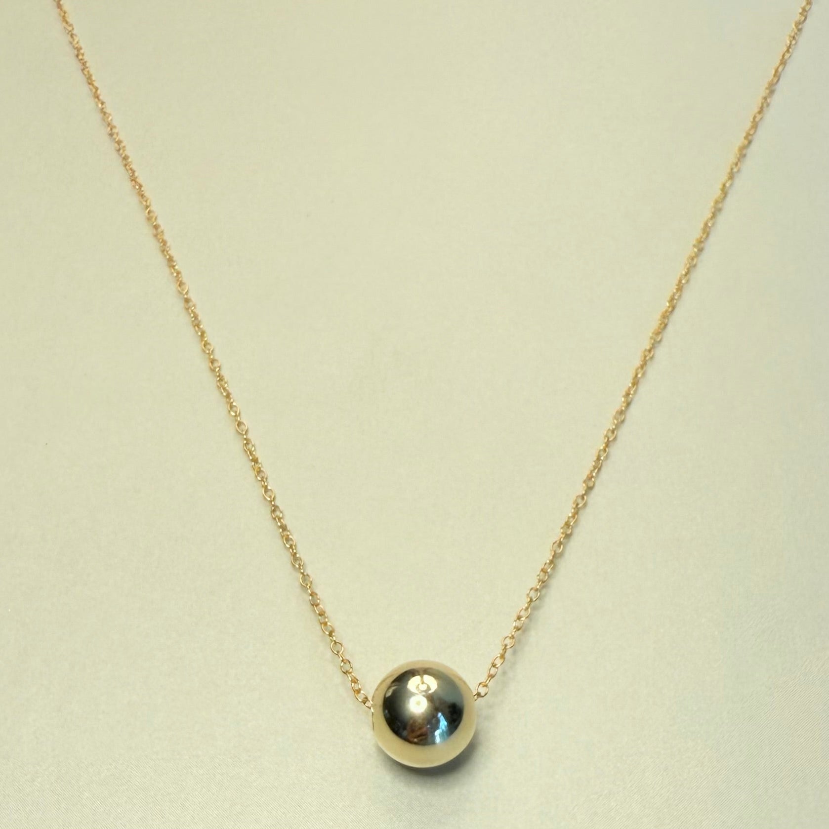 Gold Filled 8mm Bead Necklace