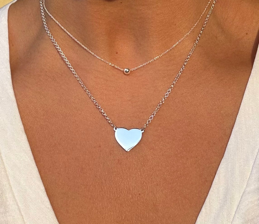 Sterling Silver 4mm Bead Necklace