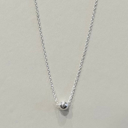 Sterling Silver 4mm Bead Necklace