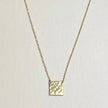 The Hammered Square Necklace