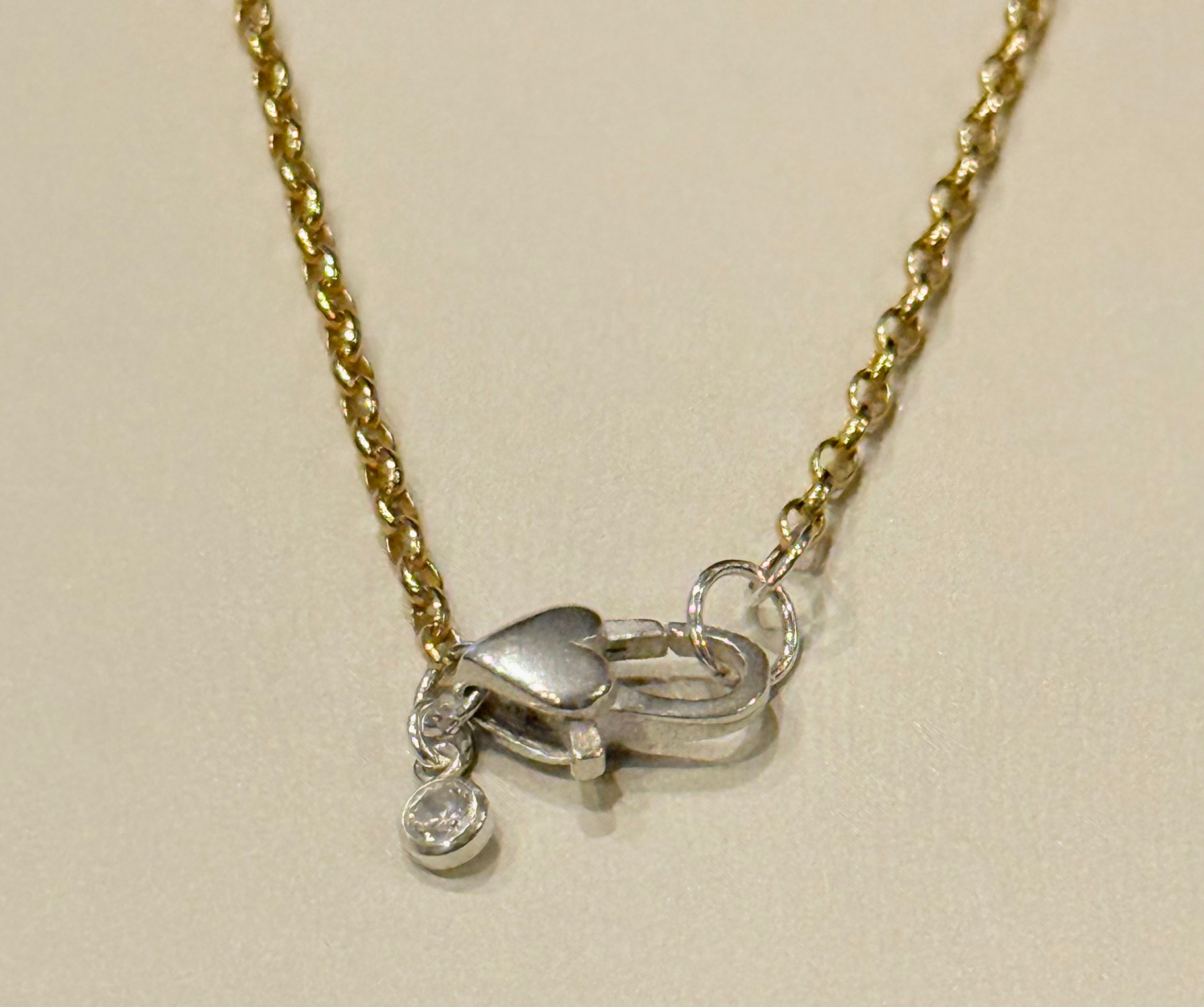 Linked by Heart Two-Tone Necklace