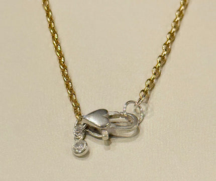 Linked by Heart Two-Tone Necklace