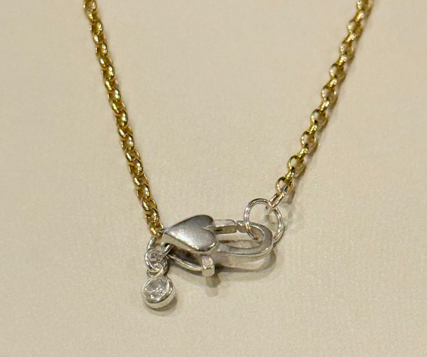 Linked by Heart Two-Tone Necklace