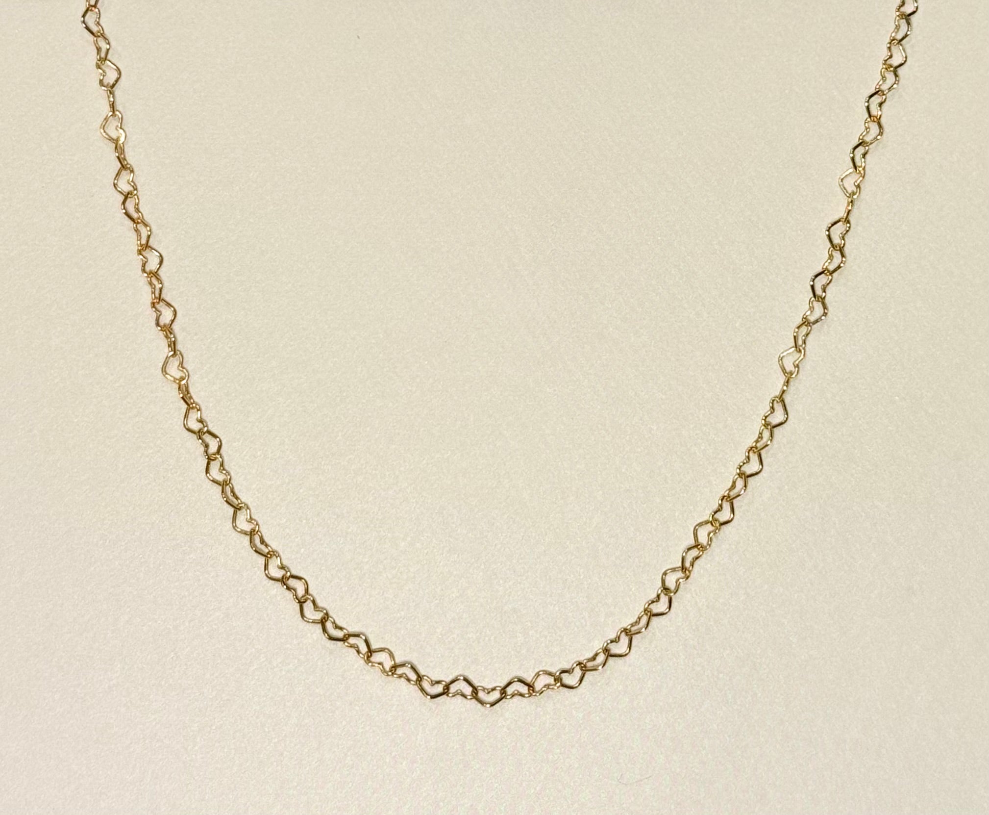 The Endless Gold Heart Chain