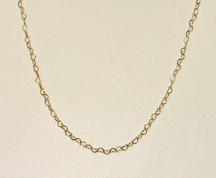 The Endless Gold Heart Chain