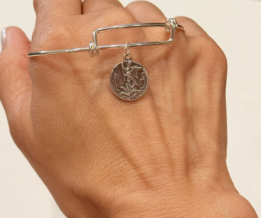 Saint Michael the Archangel Wire Bracelet