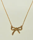 Golden Bow Necklace