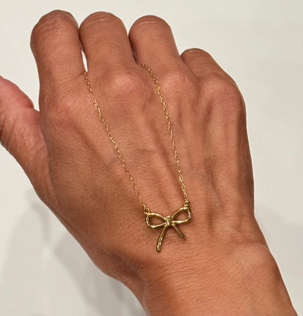 Golden Bow Necklace