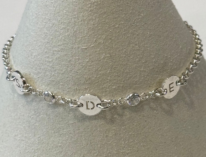 Sterling Initial Bracelet