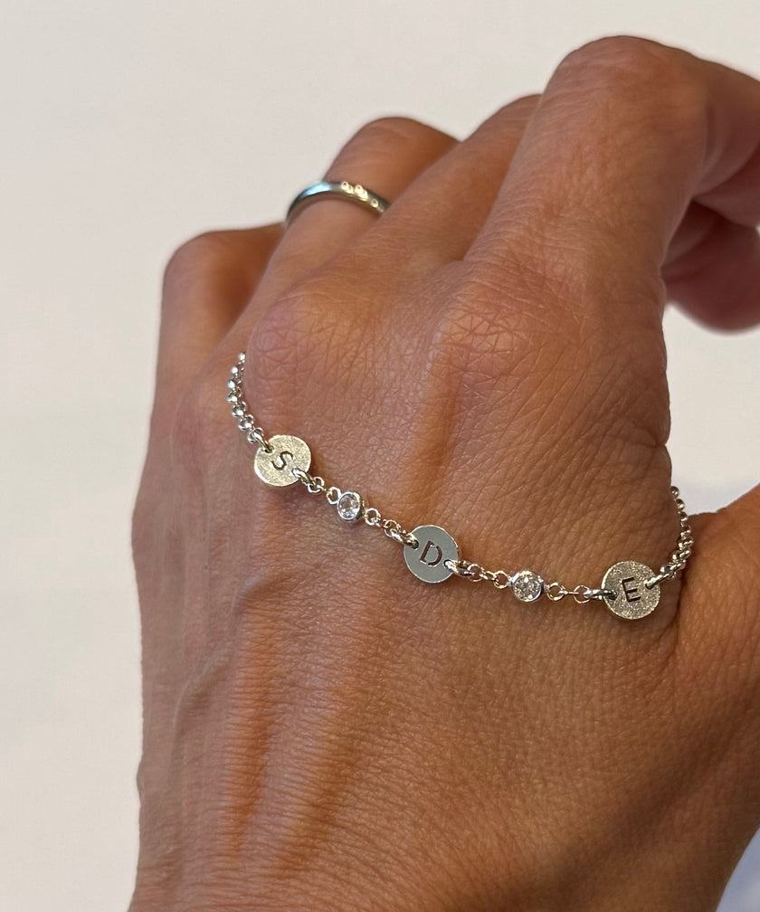 Sterling Initial Bracelet