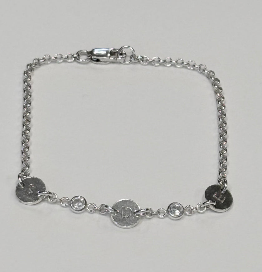 Sterling Initial Bracelet