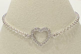 Silver Open Heart Bracelet