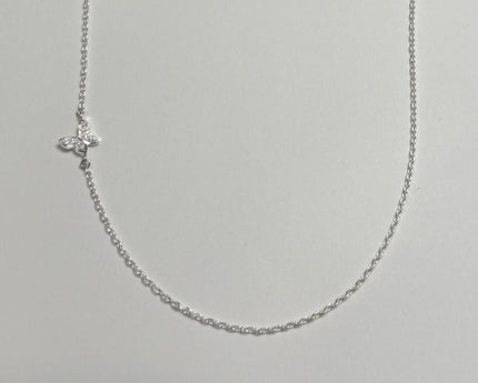 The Silver Dainty Butterfly Necklace