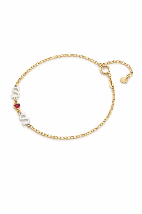 Gold Love In Letter Bracelet