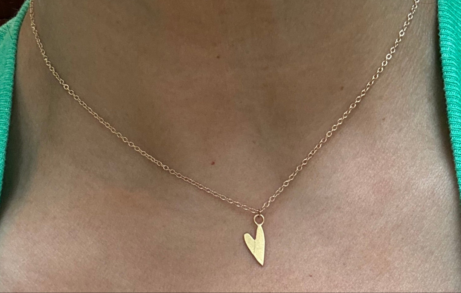 Dainty Gold Heart Necklace