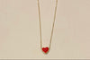 Enamel Heart Necklace