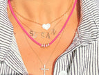 Hot Pink Chain Necklace