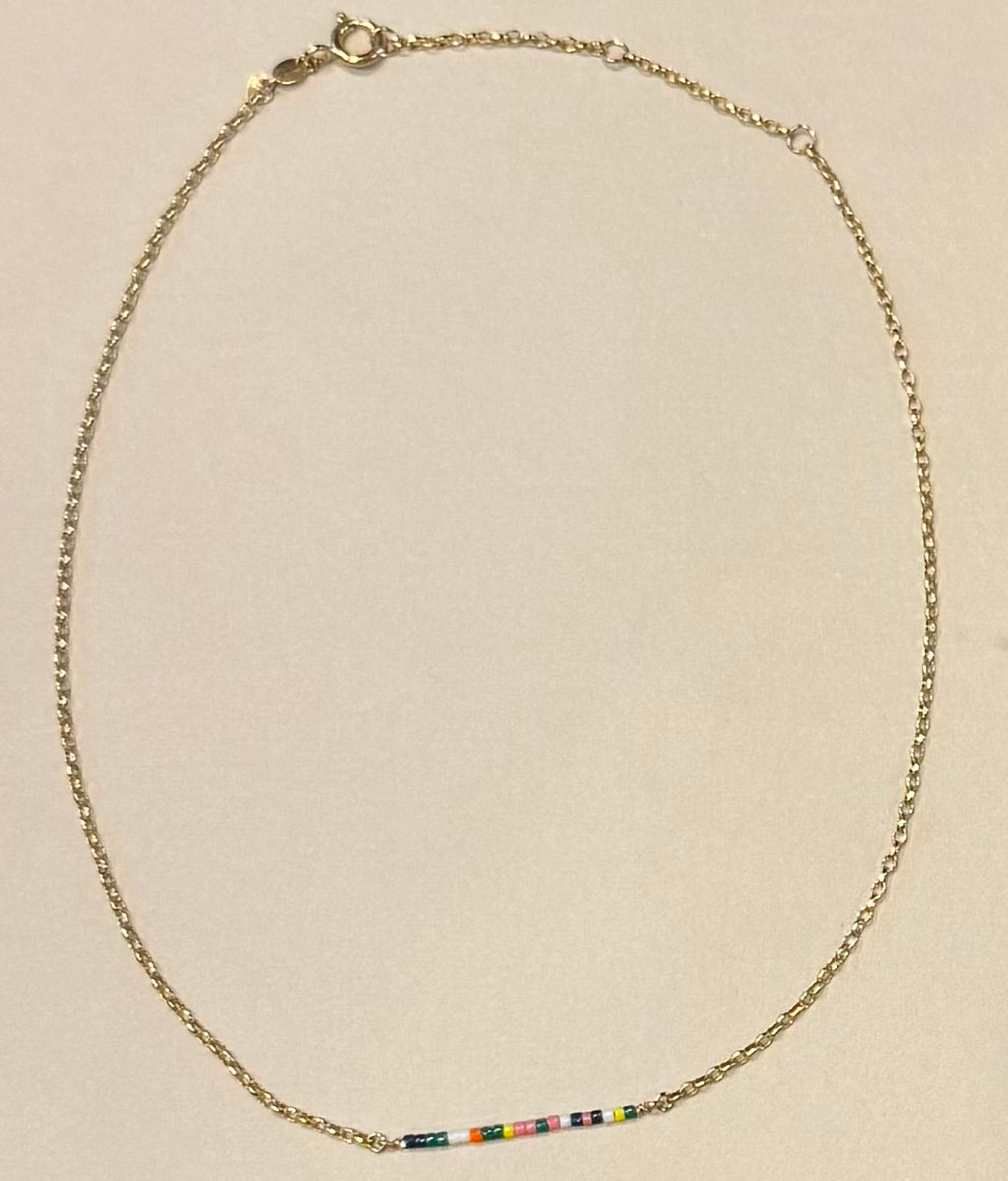 Summer Time Color Beaded Necklace