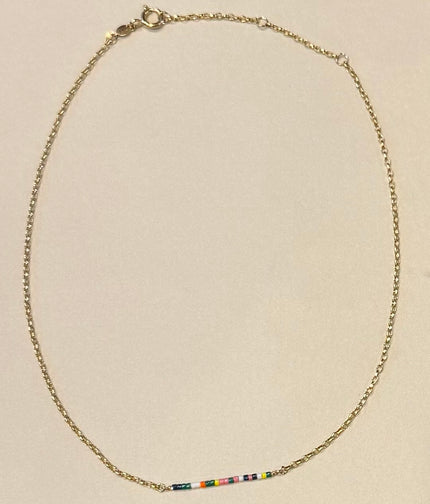 Summer Time Color Beaded Necklace